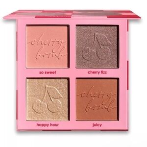 4-Color Blush & Highlight Palette - Pink/Bronze